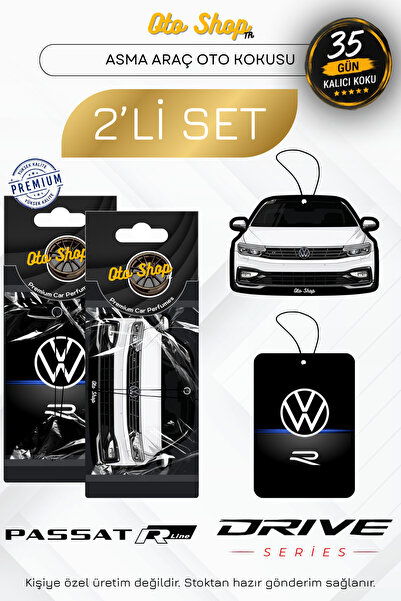 OTOSHOPTR PASSAT B8.5 R(Beyaz) + R DESİNG 2'Lİ SET Oto Araç Kokusu