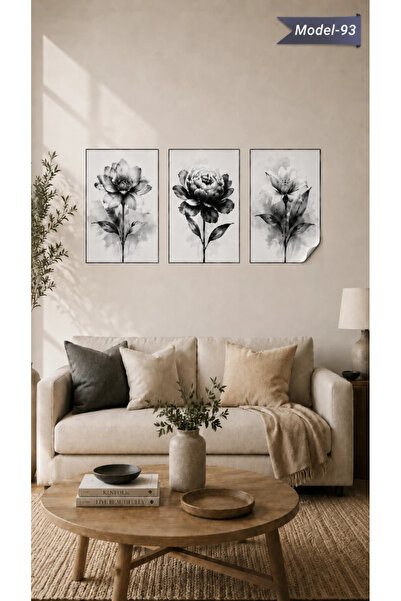 Akıllı Kağıt Table with Static Cling Feature - Poster Flower (Model- 93)