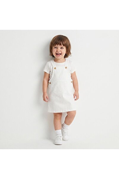 ebebek Hello Baby HelloBaby Kız Bebek Elbise İp Askılı Reçme Paça
