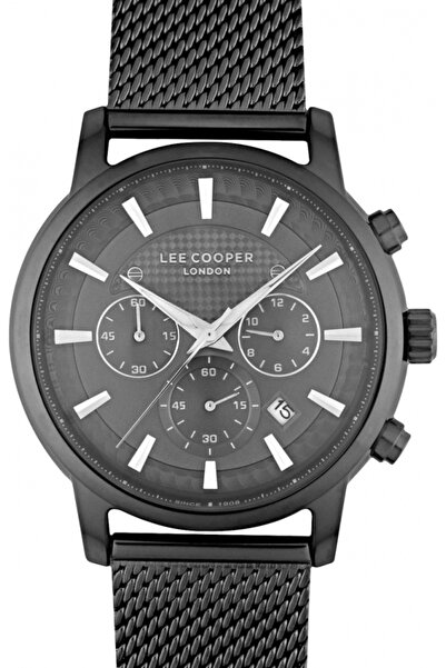 Lee Cooper LC07345.650 Ceas de modă pentru bărbați — Negru