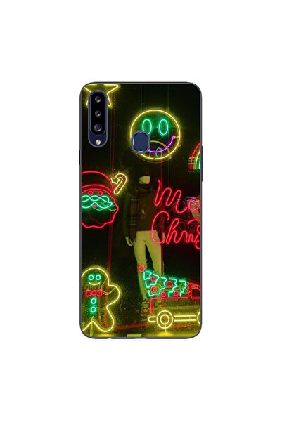 OEM Husa compatibila cu Samsung Galaxy A20S Silicon Gel Tpu Model Craciun Vit...