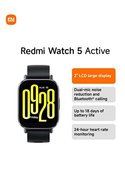 HYX Xiaomi Redmi Watch 5 Active - Budget-Friendly Smartwatch with 2" LCD Disp...