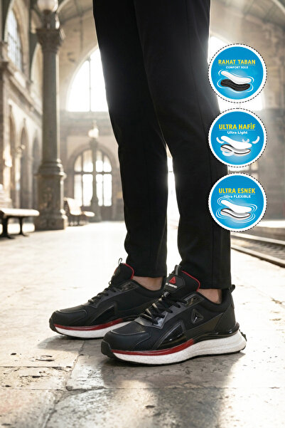 WALKWAY Mc Jamper 2433 m Black-White-Red Men's Sports Shoes
