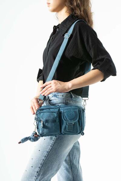 571 Collections Çanta Multifunctional, Shoulder, Chest and Waist Bag Blue (Mo...