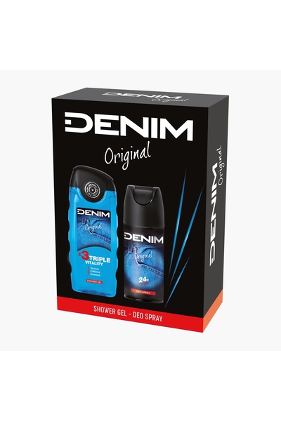 Denim Set cadou bărbați Original – Gel de duș 250 ml + Deo Spray 150 ml, parf...