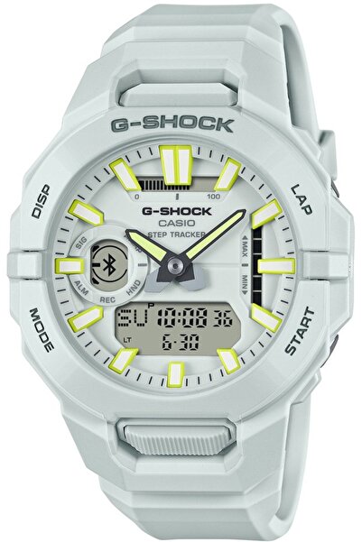 G-SHOCK Ceas sport alb pentru bărbați GBA-950-7AER, rezistent la șocuri.