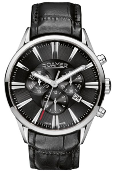 Roamer Ceas sport negru pentru bărbați, model 508837 41 55 05
