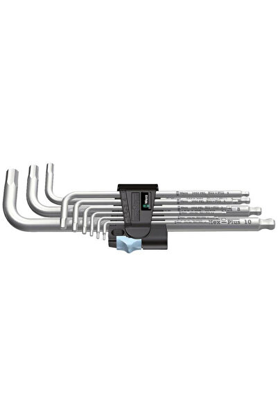 wera Set de chei hexagonale metrice Plus, 9 piese