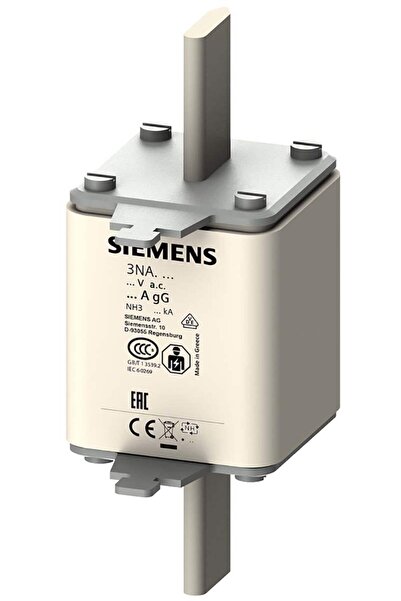 Siemens NH 315A 500V clasa gG versiune standard siguranță fuzibilă terminale ...