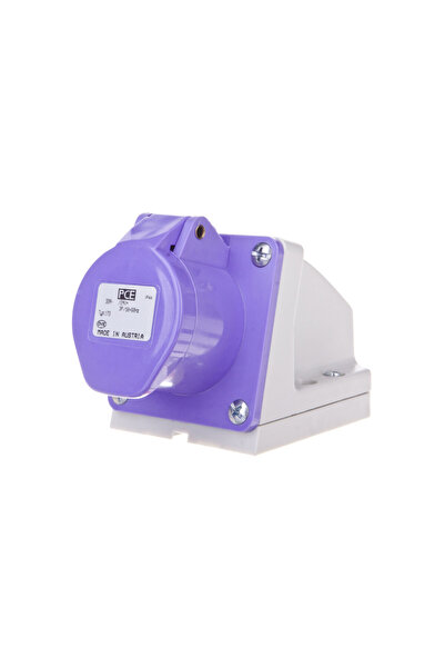 PCE Priză fixă 32A 3P 24V violet IP44 173V