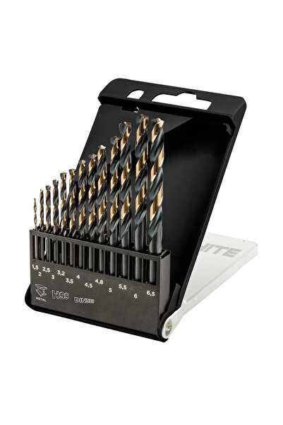 graphite Burghiu metalic grafit HSS Set cilindric 1,5-6,5 mm (55H088)