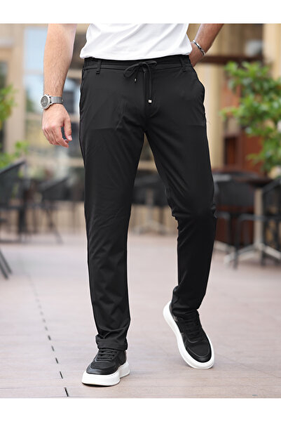BASEL.CO Ultra Wrinkle-Resistant Slim Flexible Jogger Pants
