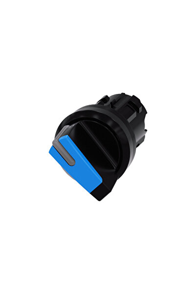 Siemens Comutator 2 poziții 22mm negru/albastru cu auto-întoarcere OI cutie d...