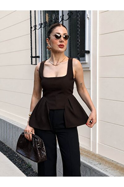 YK FASHION Peplum Bluz