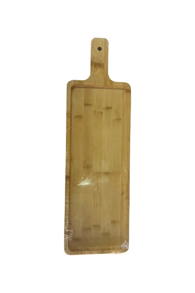 Benante Rectangular bamboo display stand