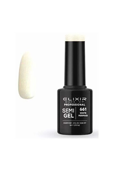 Elixir Επαγγελματικό Ημι-τζελ Ημι-μόνιμο Βερνίκι Νυχιών 661 Λευκή Γοργόνα Σπα...