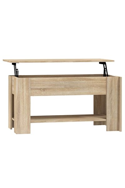 vidaxl Măsuță de cafea, stejar sonoma, 101x49x52 cm, lemn prelucrat