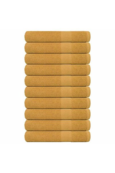 vidaxl Prosoape FROGN 10 buc., aurii, 100 x 200 cm, 360 g/m²