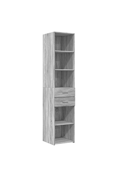 vidaxl Dulap înalt, gri Sonoma, 40 x 42,5 x 185 cm, lemn prelucrat