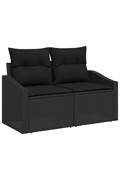 vidaxl Canapea de grădină cu pernă 123 x 62 x 69 cm poliratan