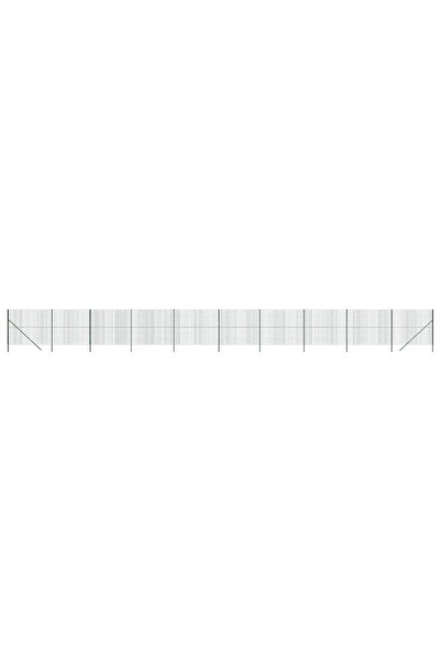 vidaxl Gard din plasă de sârmă, verde, 2 x 25 m, oțel galvanizat