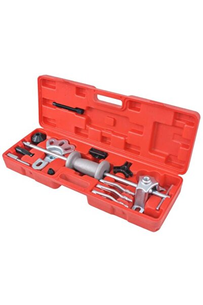 vidaxl Set extractor cu ciocan glisant, 9 poziții, 17 piese