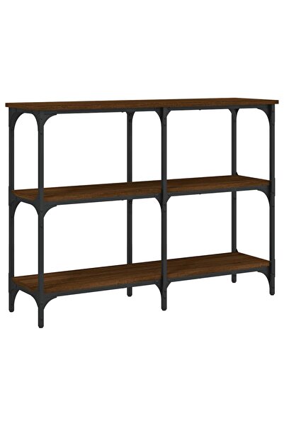 vidaxl Măsuță consolă, stejar maro, 100x29x75 cm, lemn prelucrat