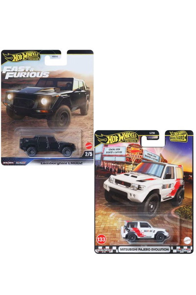 HOT WHEELS Lamborghini LM002 - Mitsubishi Pajero Evolution