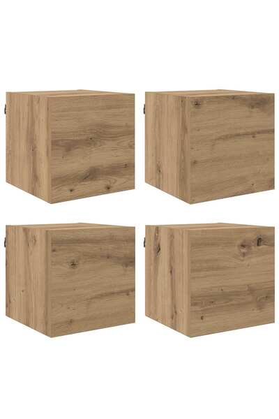 vidaxl Cabinet TV Stejar Artizanal 30,5 x 30 x 30 cm Lemn compozit