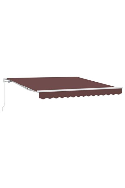 vidaxl Copertină retractabilă manuală, Maro, 300 x 250 cm