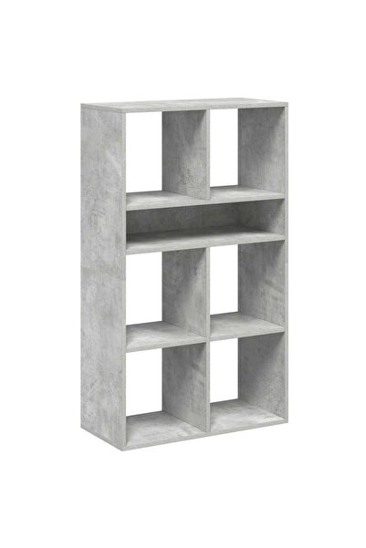 vidaxl Bibliotecă, gri beton, 66x31x112 cm, lemn prelucrat
