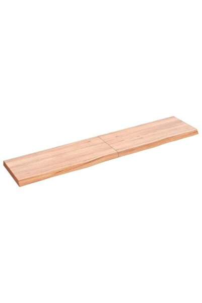 vidaxl Blat de baie, maro deschis, 140 x 30 x(2-4) cm, lemn masiv tratat