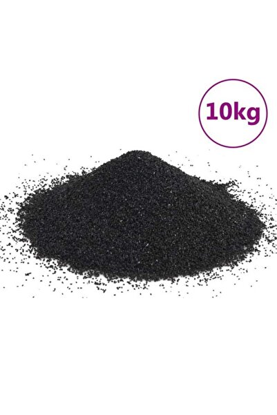 vidaxl Nisip pentru acvariu, 10 kg, negru, 0.2-2 mm