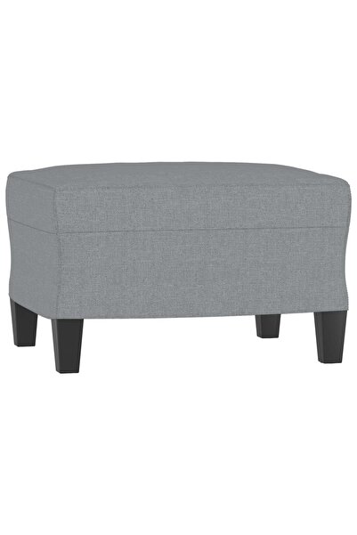 vidaxl Taburet, gri deschis, 60x50x41 cm, material textil