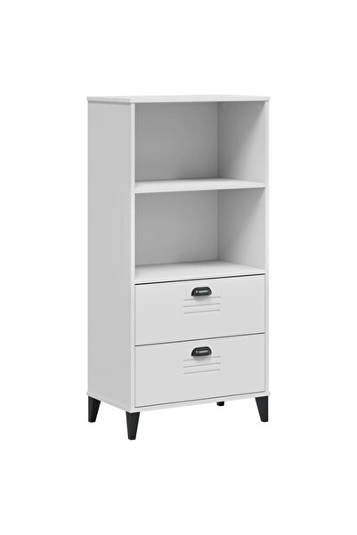 vidaxl Bibliotecă „VIKEN”, alb, 60x35x123 cm, lemn prelucrat