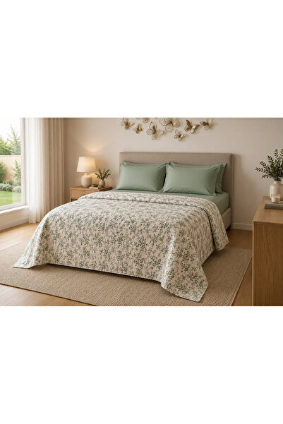 Nilyso Home %100 Pamuk Çift Kişilik Pike Takımı 200x230 cm – Lastikli Çarşafl...