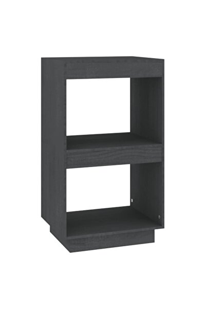 vidaxl Bibliotecă, gri, 40x35x71 cm, lemn masiv de pin