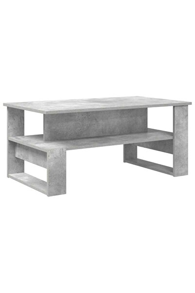 vidaxl Masă de cafea Gri din beton 90 x 50 x 40 cm Lemn compozit