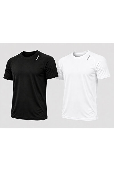 De Carte 2-Pack Sporty Quick-Drying Breathable Athletic Technical T-Shirt wit...