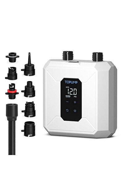 TOPUMP Pompa electrica cu acumulator D28PRO pentru SUP, Caiac, Kite, Saltea, ...