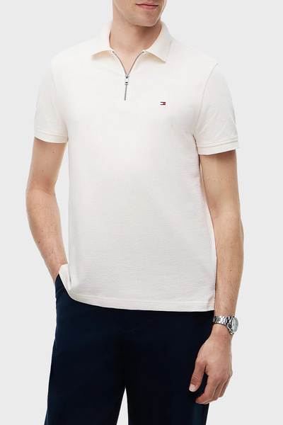 Tommy Hilfiger Pamuklu Regular Fit Yarım Fermuarlı Polo Yaka T Shirt Erkek PO...