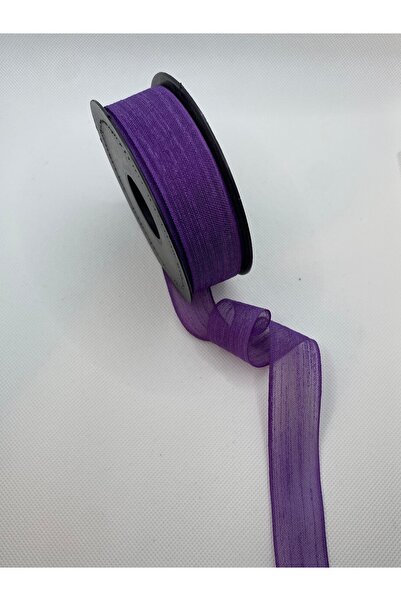 Lorin hobi Purple Linen Ribbon 2.5 cm 20 Meters Bride, Engagement, Wedding, H...