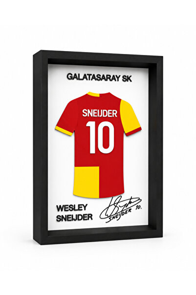 Reborn 3D Wesley Sneijder İmzalı 3D Çerçeveli Forma Tablo