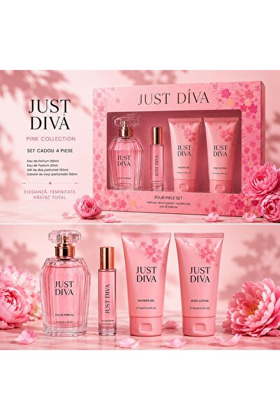 V.V LOVE JUST DIVA – Colecția Roz ✨   set cosmetic