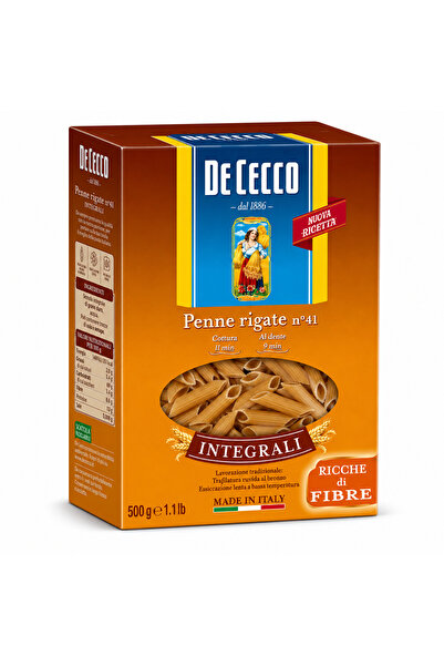 De Cecco Paste Penne rigate integrale nr. 41 500g -