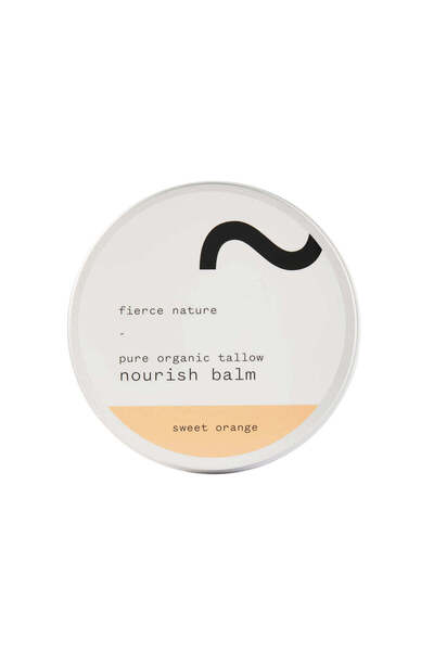 fierce nature Pure Organic Tallow Nourish Balm Sweet Orange 100 g