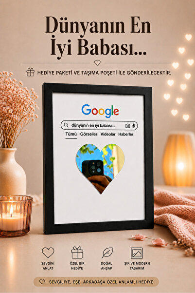 BİRBEYSTORE Cel mai bun cadou din lume pentru Ziua Tatălui, tablou din lemn c...