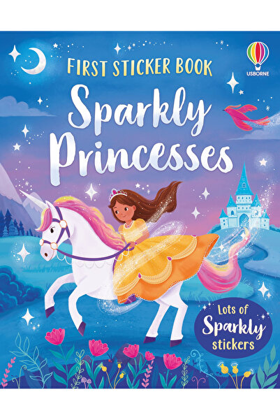 Usborne Prima carte cu autocolante Prințese strălucitoare