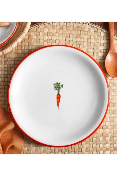 Porland Crops Düz Tabak 21cm 6 adet