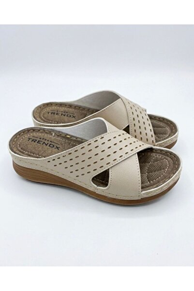 TRENDX Women's Cross-Strapped Anatomical Comfortable Sole Daily Slippers